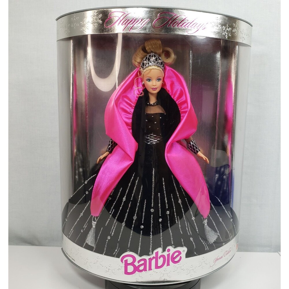 1998 Happy Holidays Special Edition Barbie Doll Box Misprint On Back NRFB 20200 - Picture 2 of 16